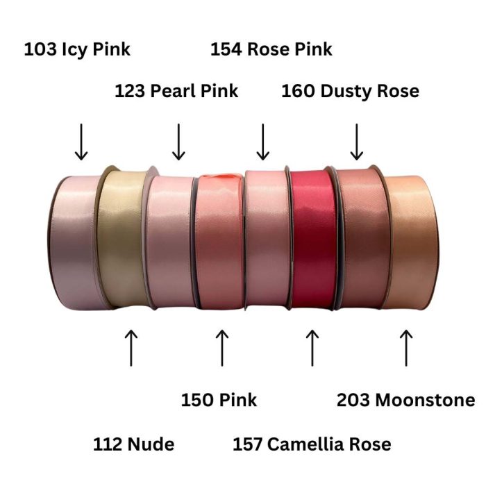 Double-Sided Satin Pink A Styles